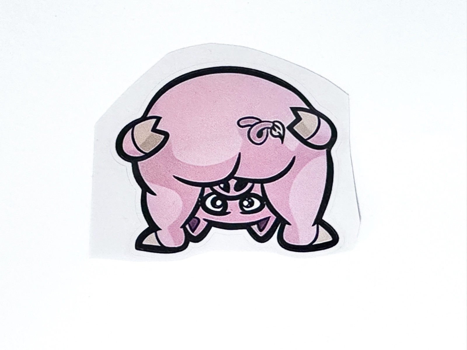 Peeking Pig Sticker Funny Humor Decal Joke Vinyl Phone Tablet Journal New