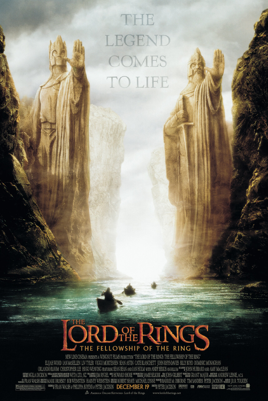 The Lord Of The Rings: The Fellowship Of The Ring – Movie Poster (Argonath)