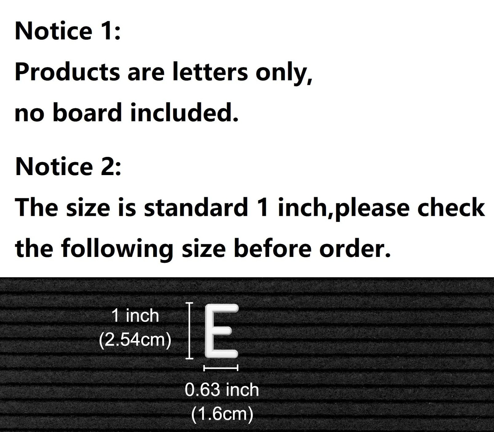 G GAMIT Felt Letter Board Letters Set – Pre-cut 1 Inch, Standard 1 Inch white