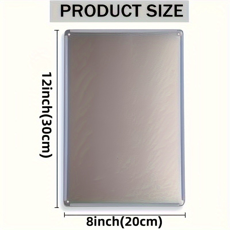 Vintage Russian Metal Tin Signs (12×8 inches/30x20cm), Retro Wall Art Plaque, Mu