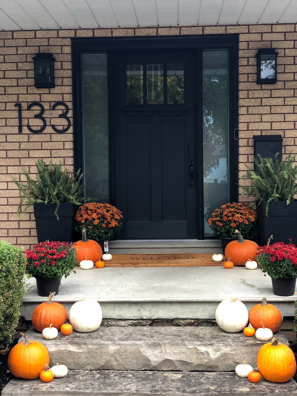 12 inch Modern House Address Numbers Letters, color choices