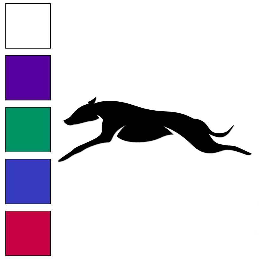 Greyhound Whippet Dog, Vinyl Decal Sticker, Multiple Colors & Sizes #7077