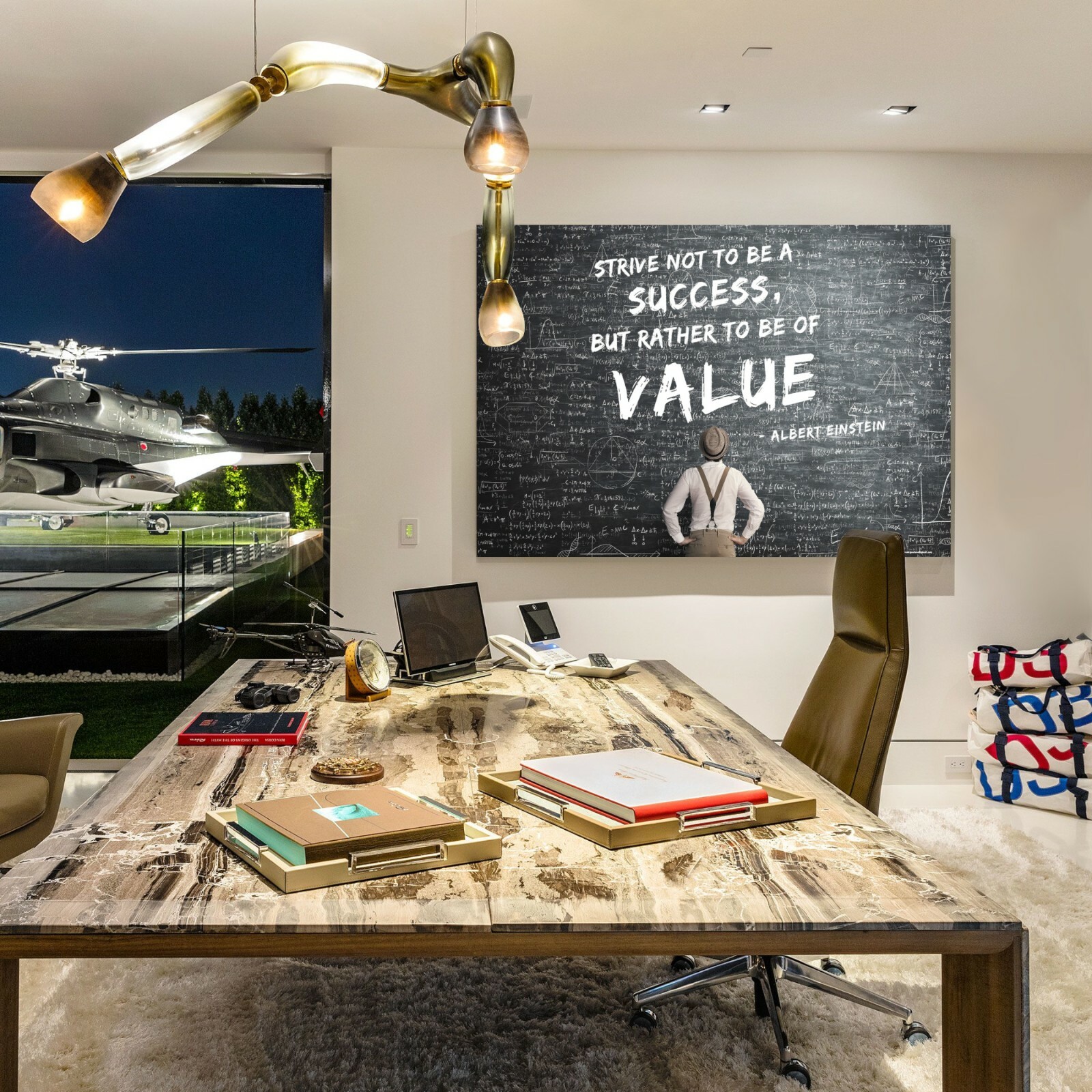 ALBERT EINSTEIN Bussiness Success Home Work Art Decor Motivation POSTER CANVAS