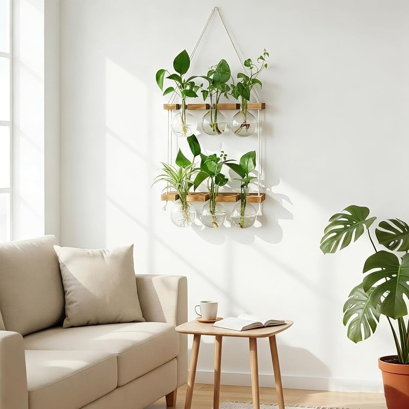 Propagation Station Wall Planter Glass Vases Hanging Planter Home Decor Gifts US