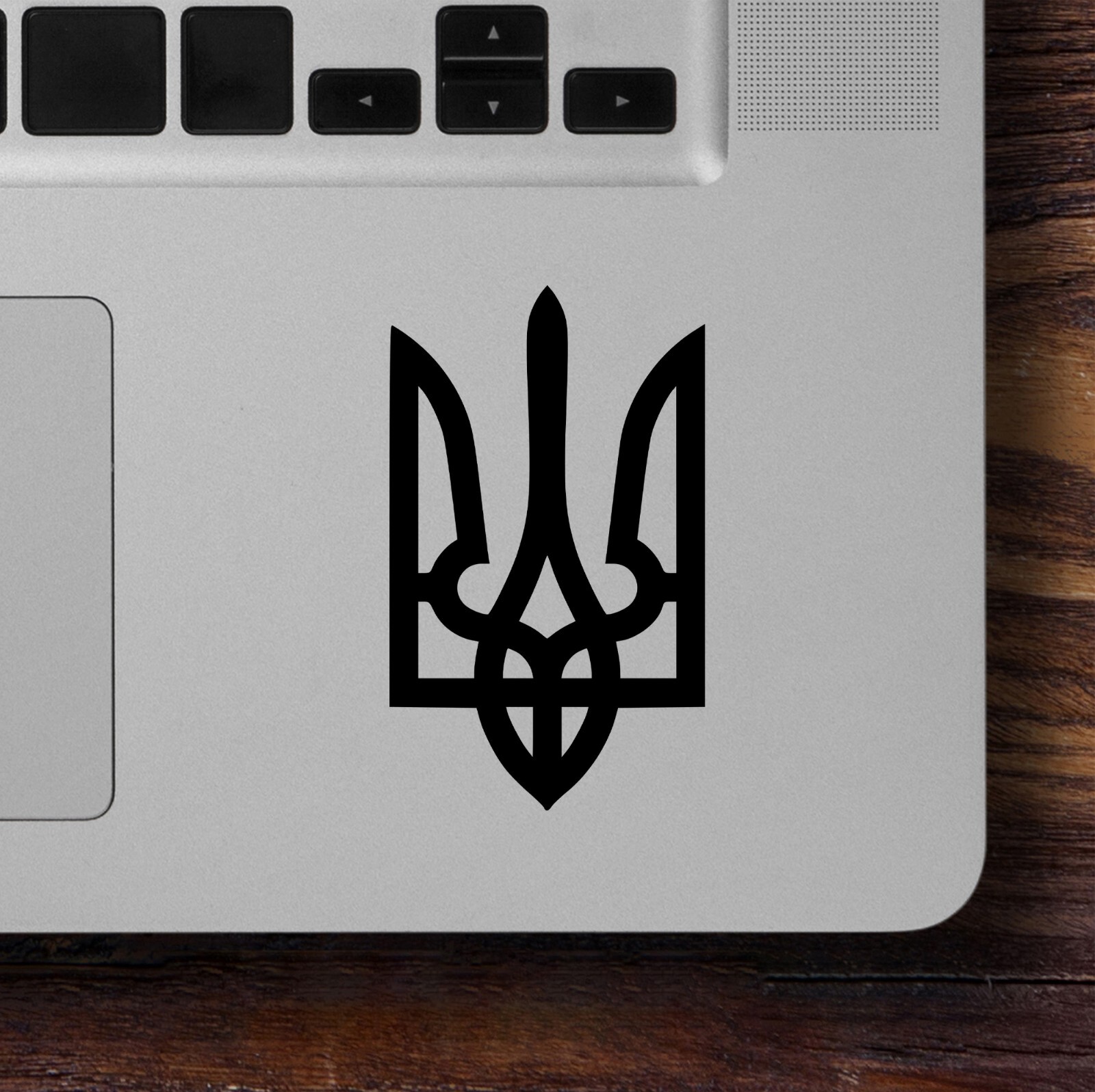 Ukrainian Coat of Arms Vinyl Decal Tryzub Trident Sticker Car Laptop Window Wall