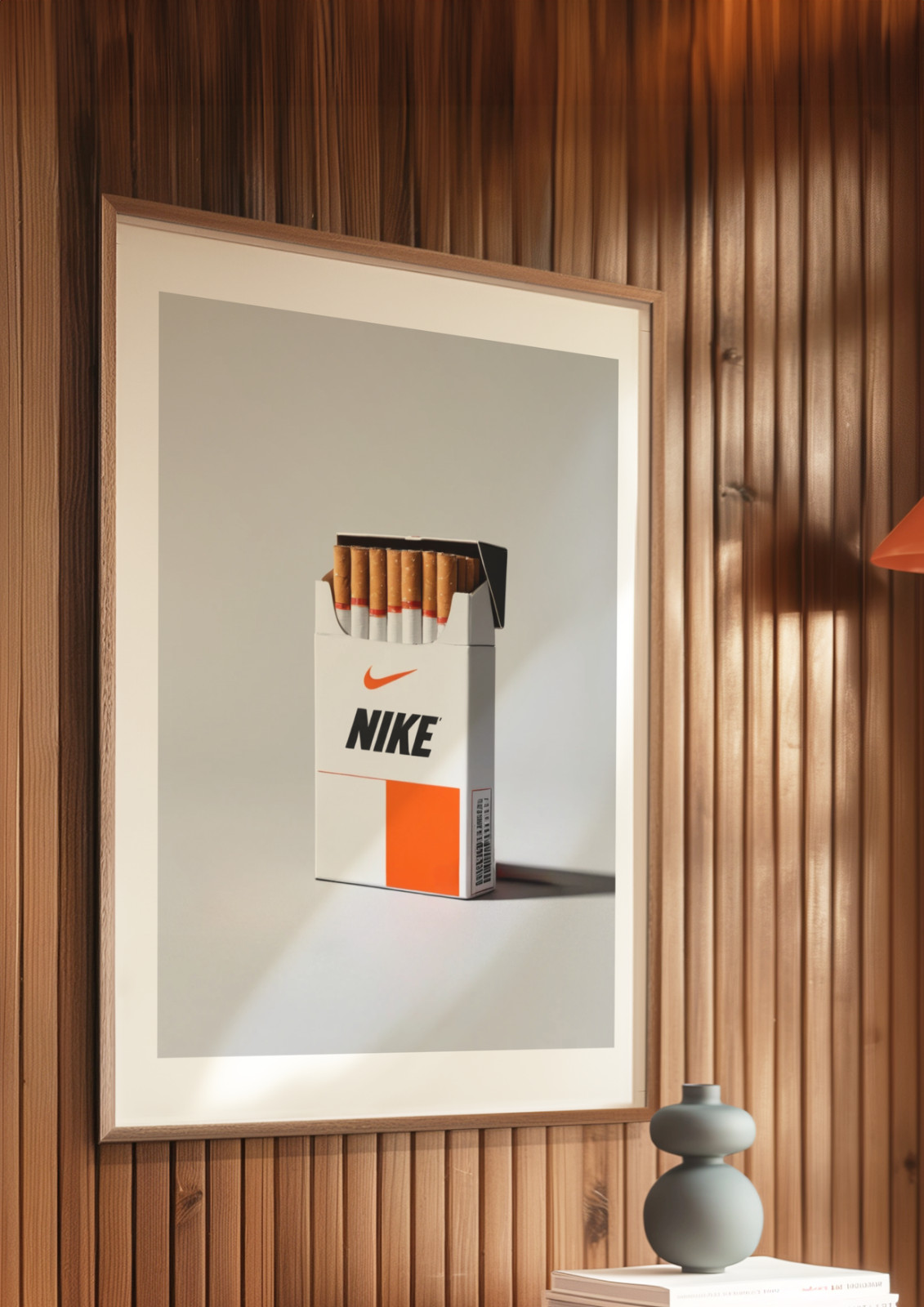 Vintage Nike Cigarette Poster, Hypebeast Decor for Sneakerhead Lovers & Fashion