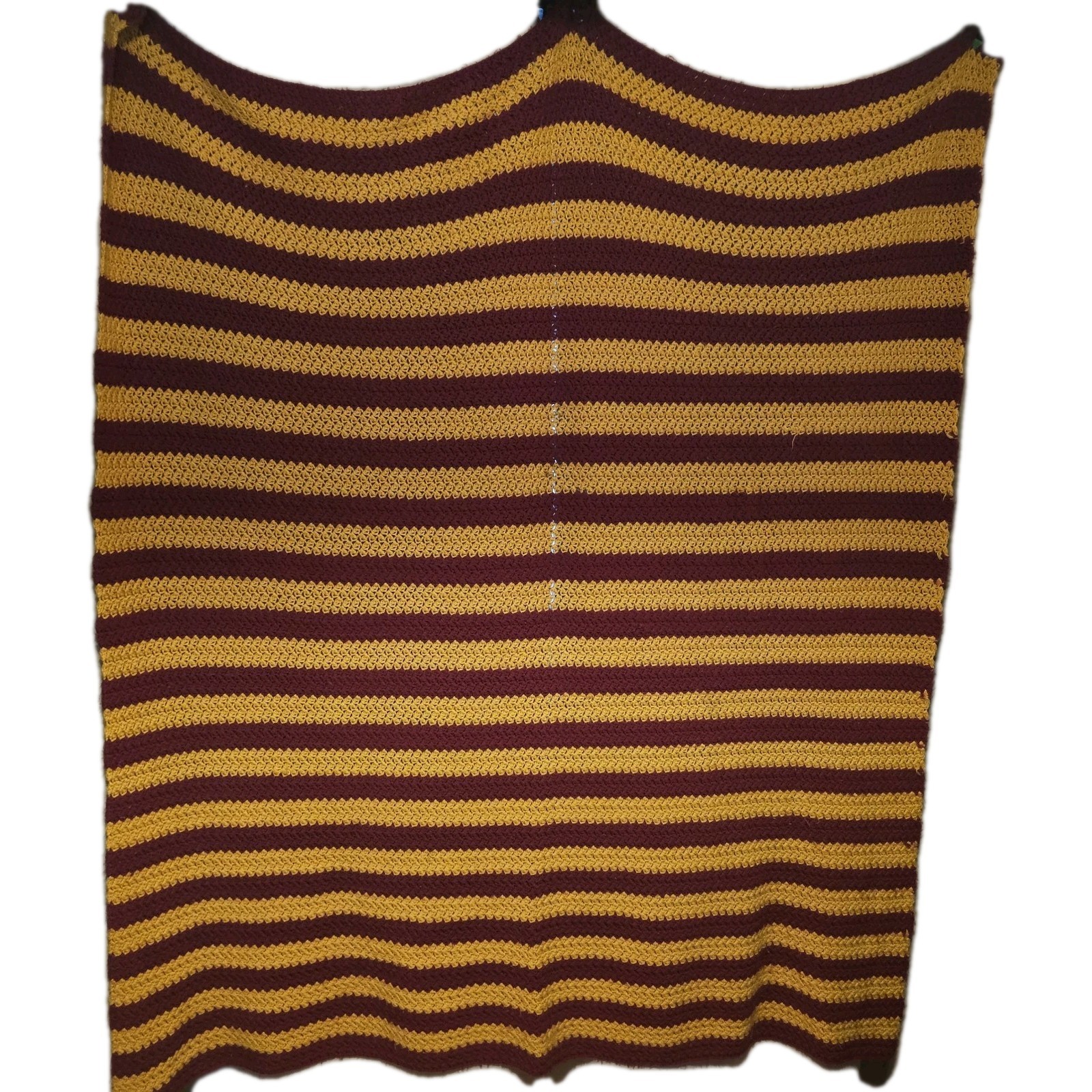 home made afghans 52” X 62” Stripe Vintage Granny Harry Potter