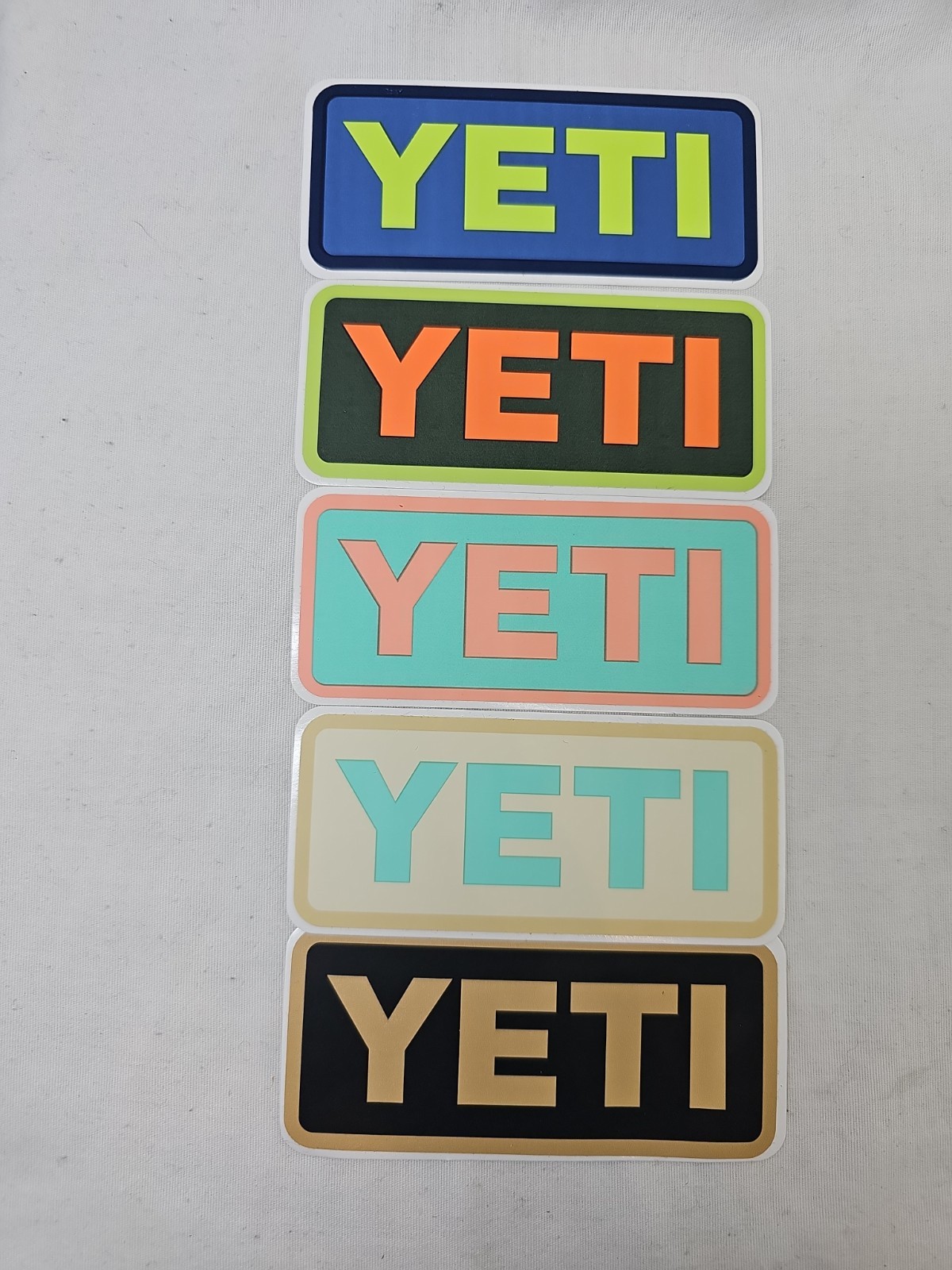 YETI Authentic Stickers Swag New Decals Your choice of colors ~4″ x2 “