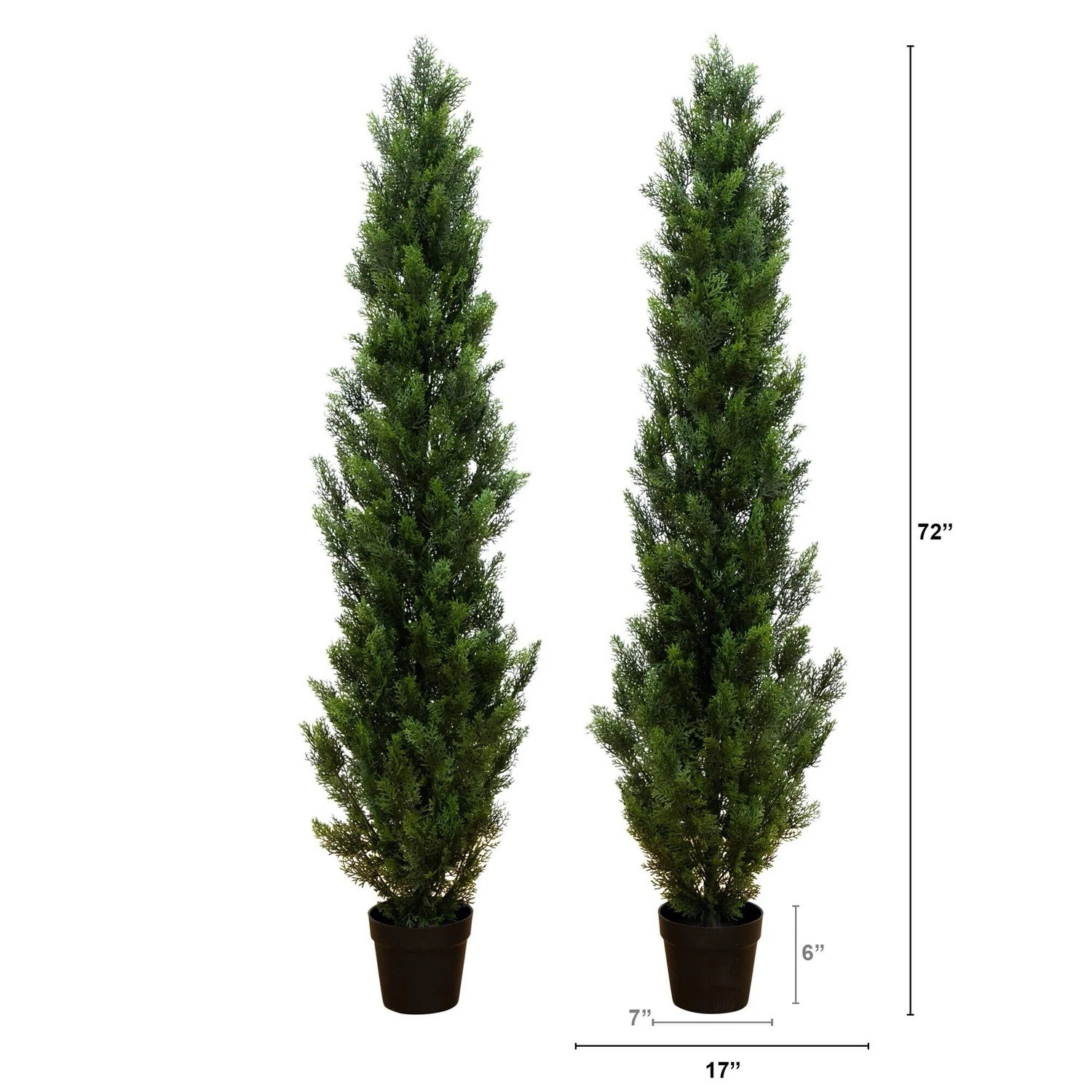 6′ Cedar Pine Artificial Topiary Tree Home Decor UV (Indoor/Outdoor) Retail $245