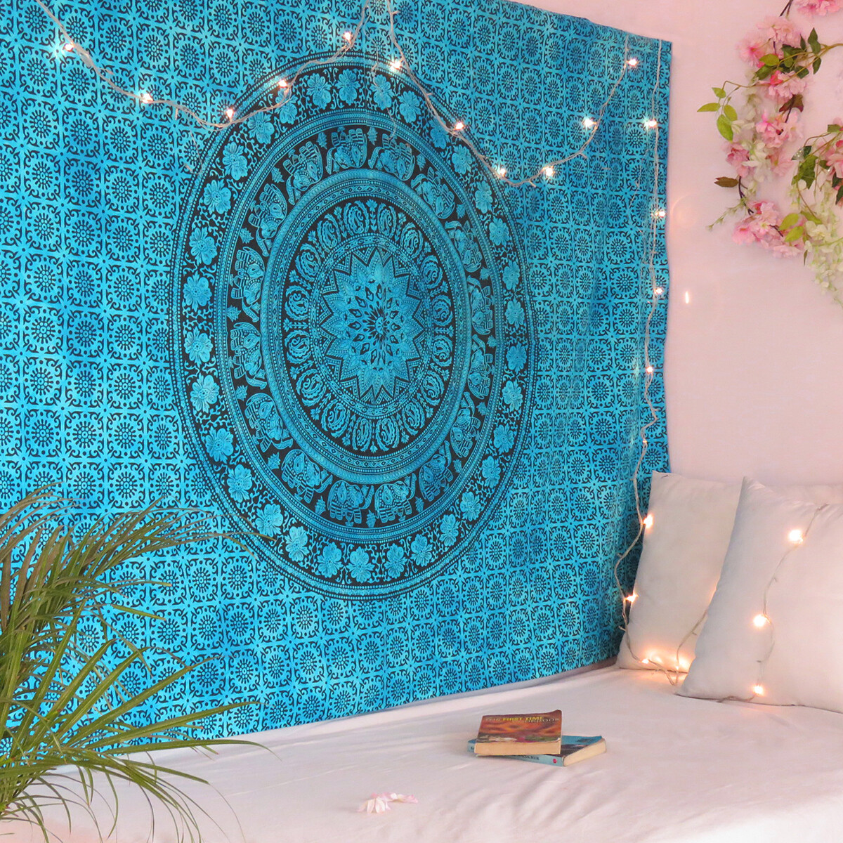 Indian Wall Hanging Twin Tapestries Bed Sheet Bohemian Boho Twin Size Home Decor