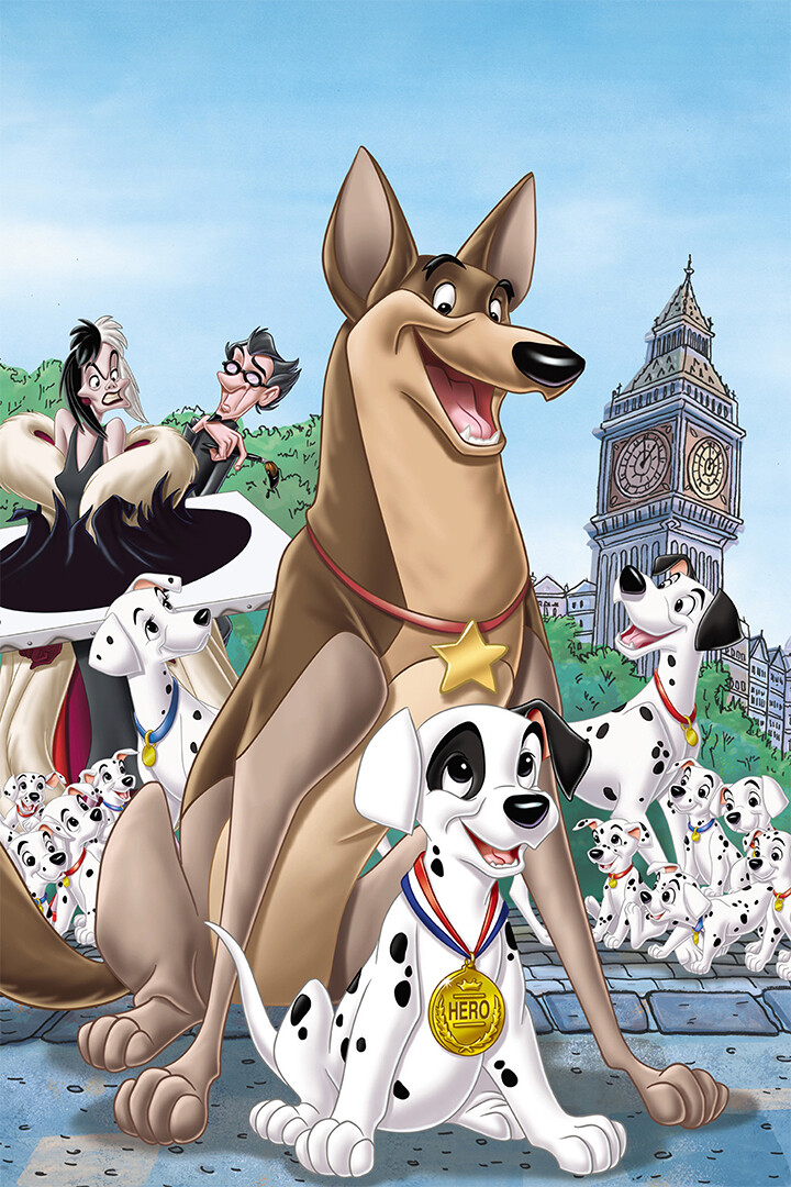 101 Dalmatians Cartoon Print Action Painting Wall Art Home Decor – POSTER 20×30