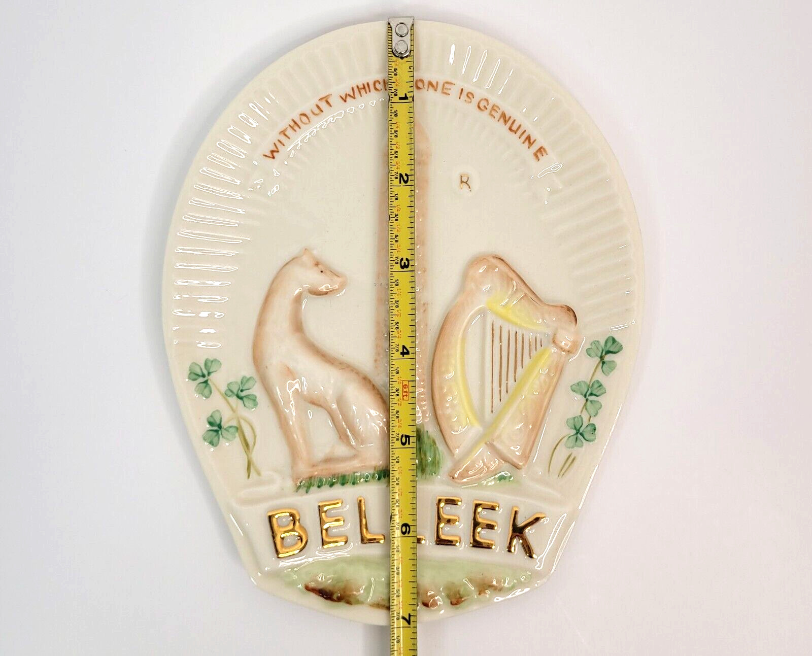 Belleek Without Which None Is Genuine Plaque Special Edition Collectors Society