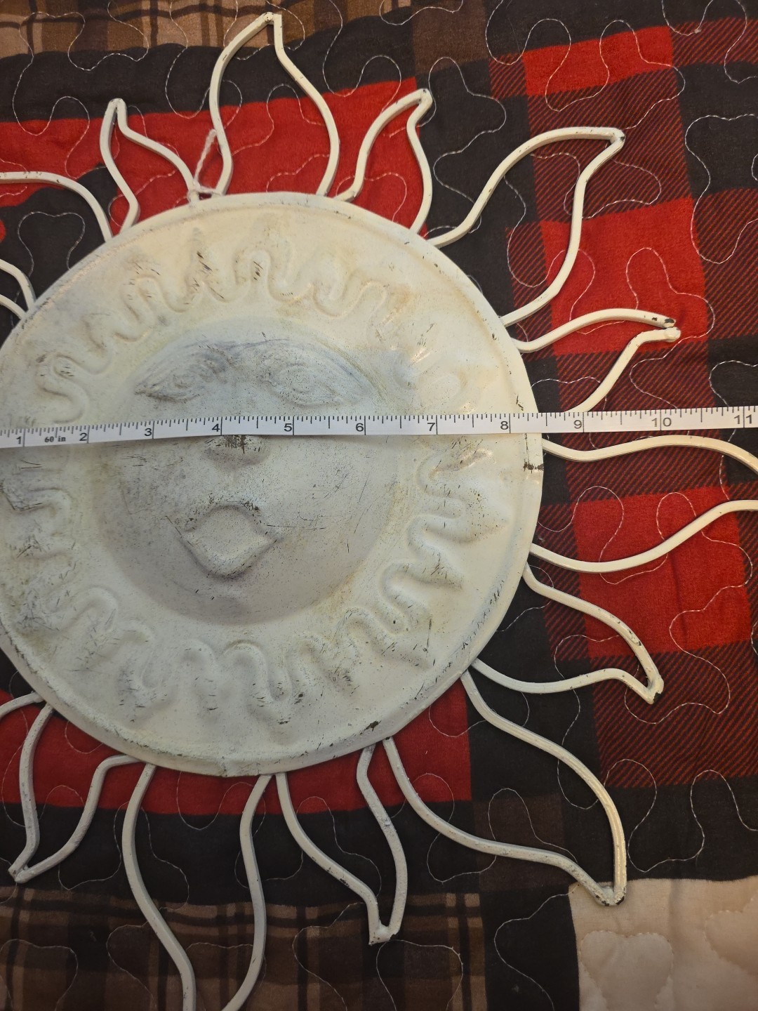Metal Sun Face Wall Hanger
