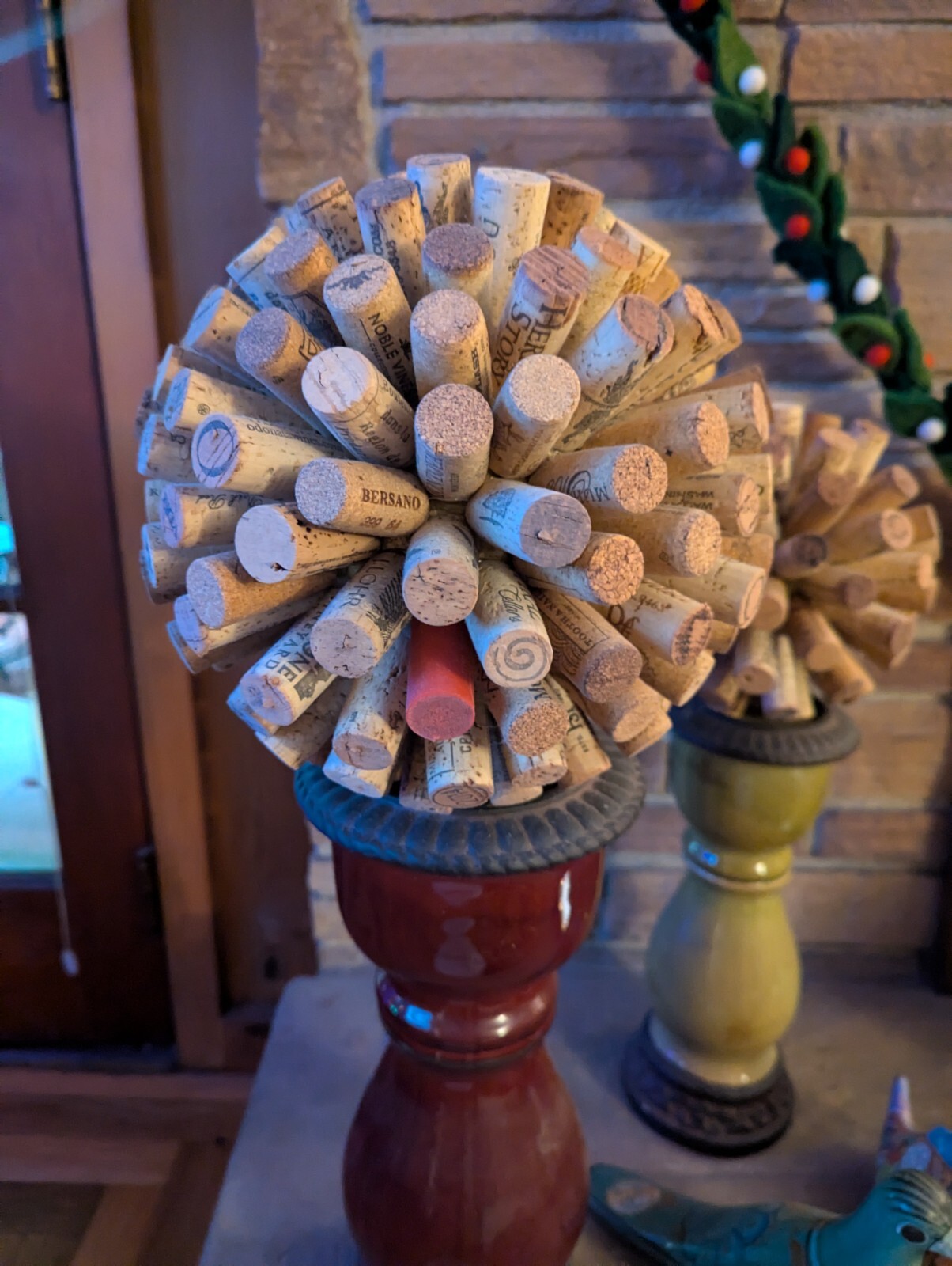 Handmade Wine Cork Ball, 9″ In Diameter.