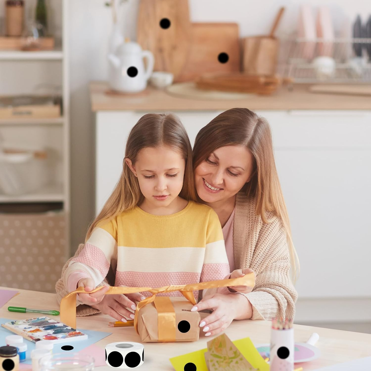 1 Inch Removable Colored Dots, Waterproof Circle Stickers, Writable Garage Sale
