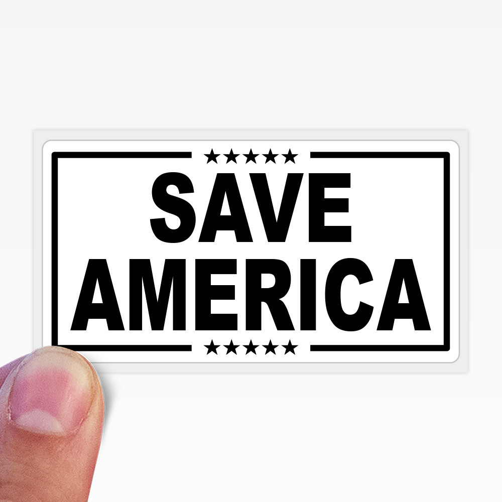 SAVE AMERICA Stickers Trump Conservative Patriot 25+ Bulk Slogan Sticker Pack