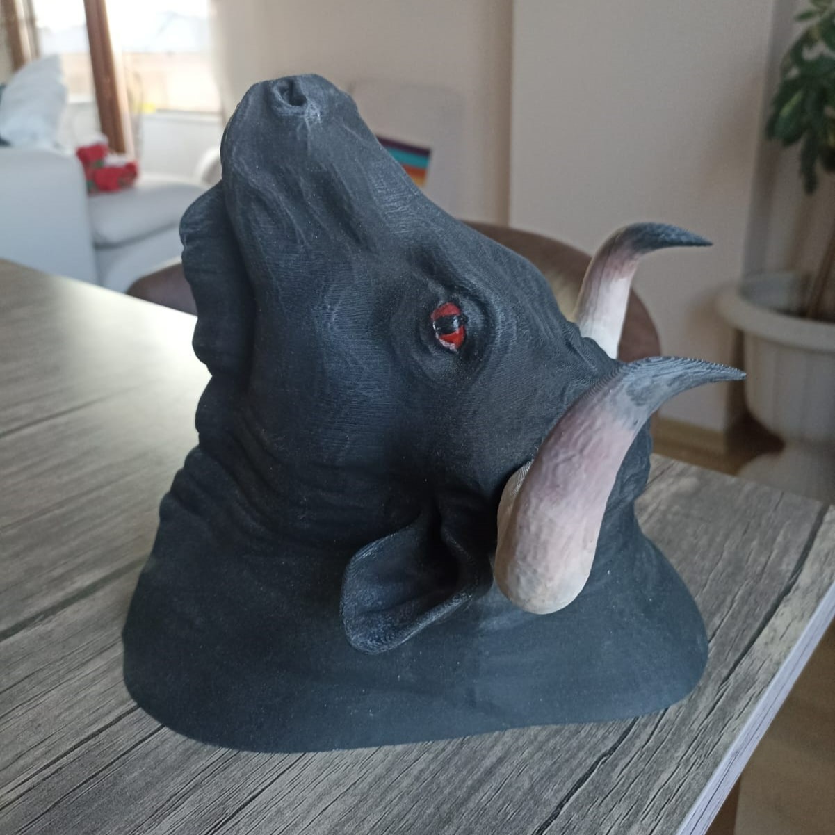 Faux Taxidermy Bull Head Wall Mount | Rustic Man Cave Decor | Farmhouse Gif