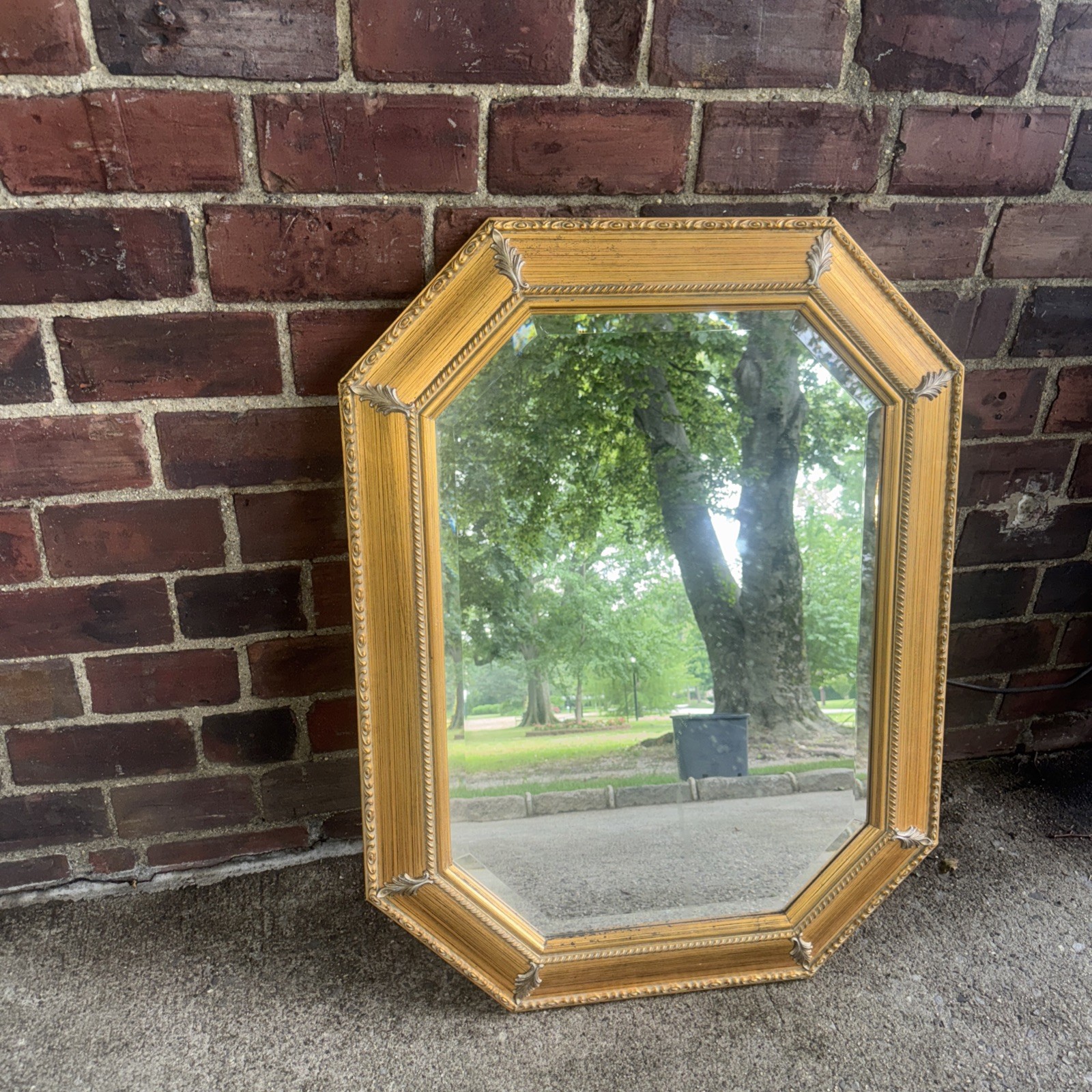 The Bombay Company Gold Beveled Allegro Mirror 20×28 Made in Italy FAST SHIP