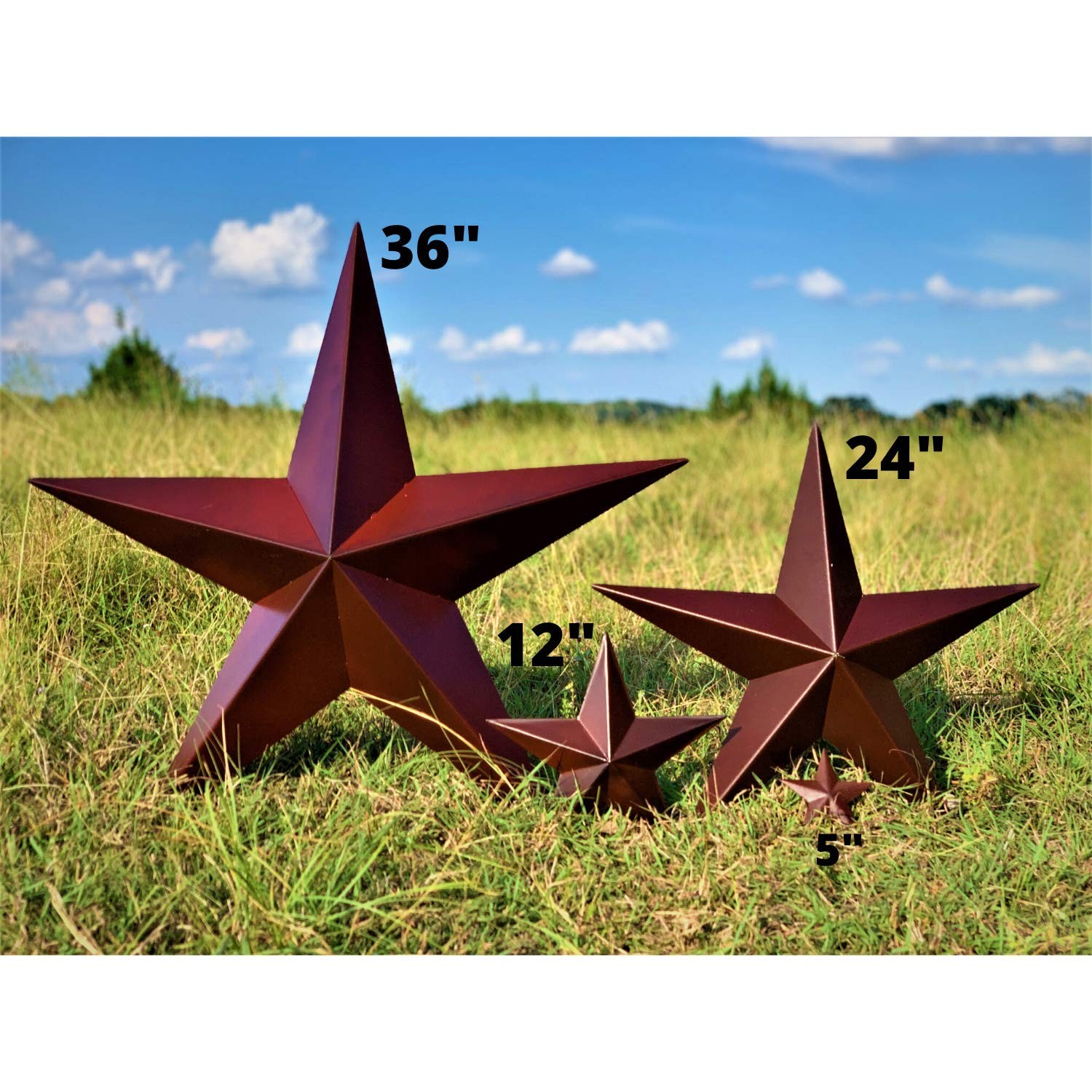 Barn Star – Metal Stars for Outside Texas Stars Art Rustic Vintage Western Co…