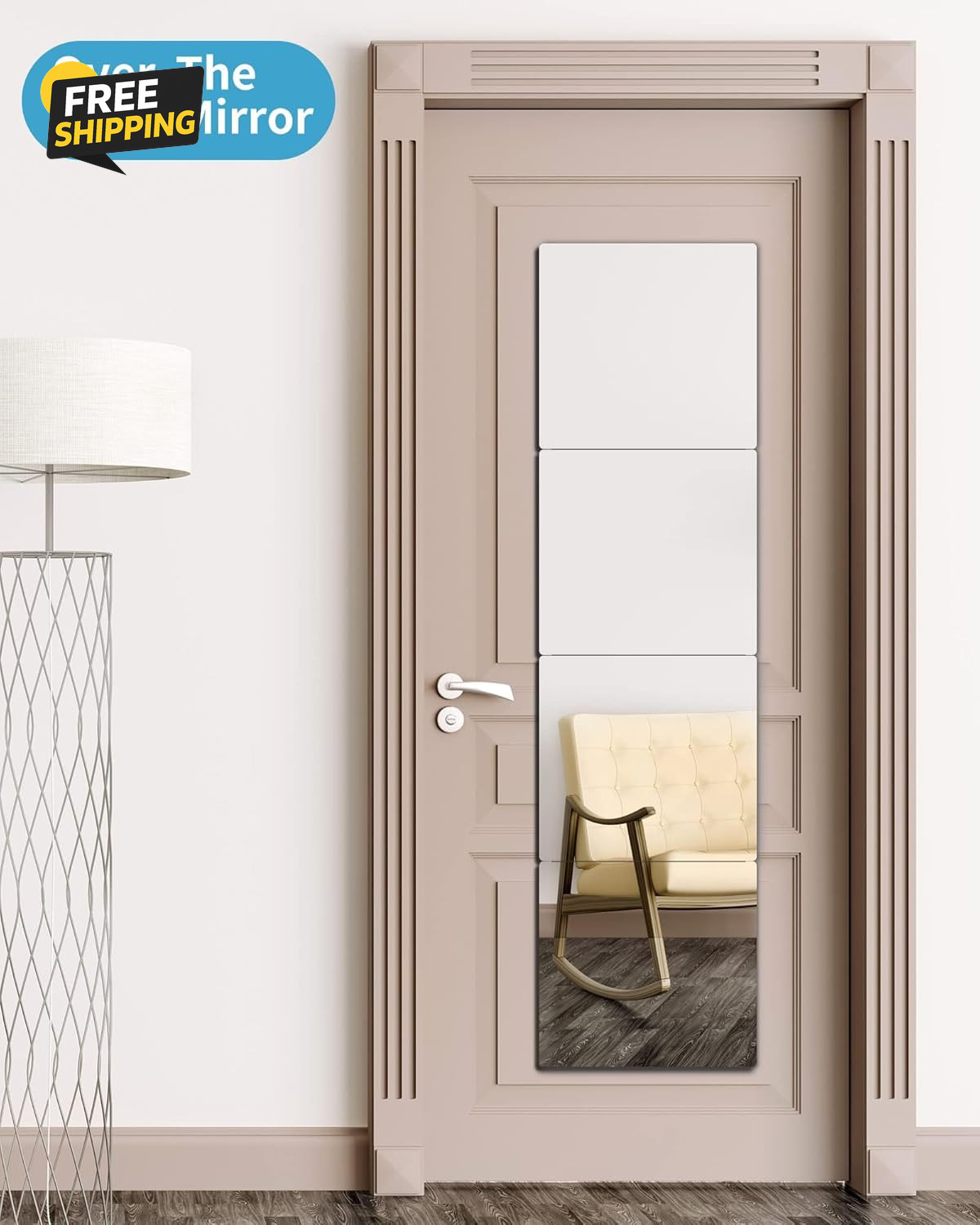 Full Length Mirror for Wall Mounted, over the Door Mirror