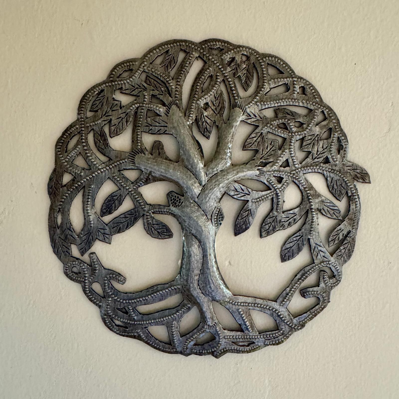 Small Tree of Life Ornaments Wall Sculpture, Home & Garden Decor, Handcrafted