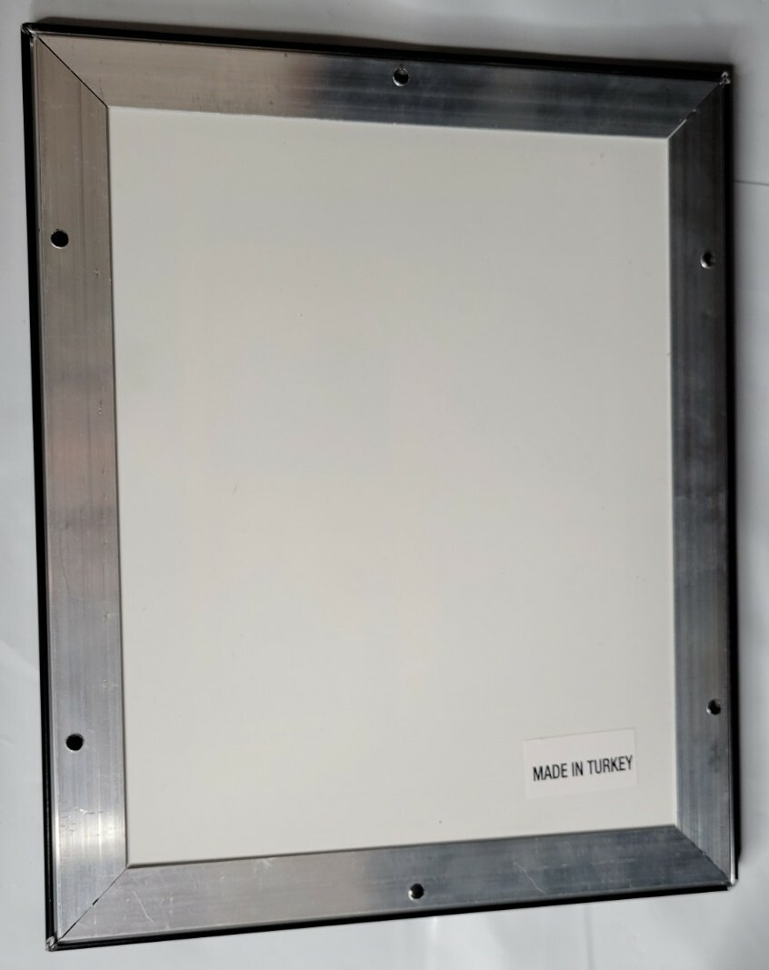 Lot of 2-8 x 10 inches Black Trade Snap Frame-1″ Profile Plastic Cover Not Glass