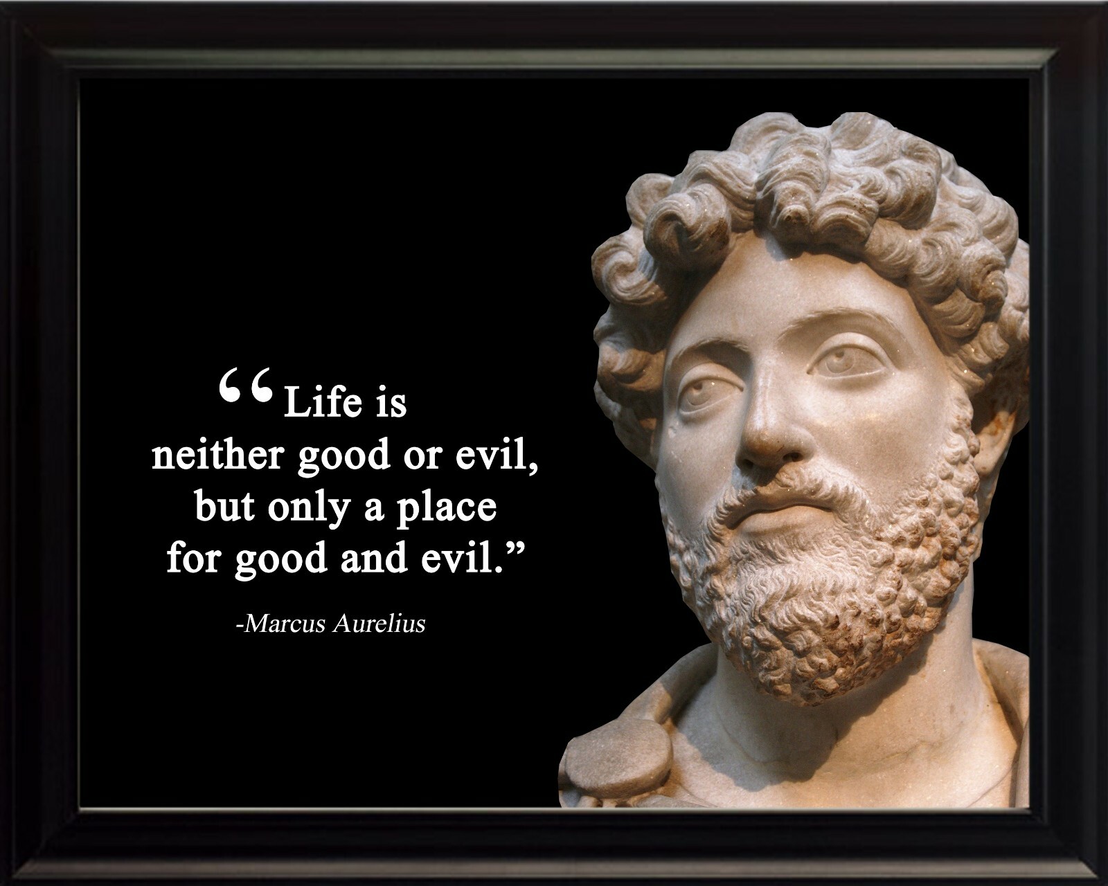 Marcus Aurelius Life is neither nothing Poster Print Picture or Framed Wall Art