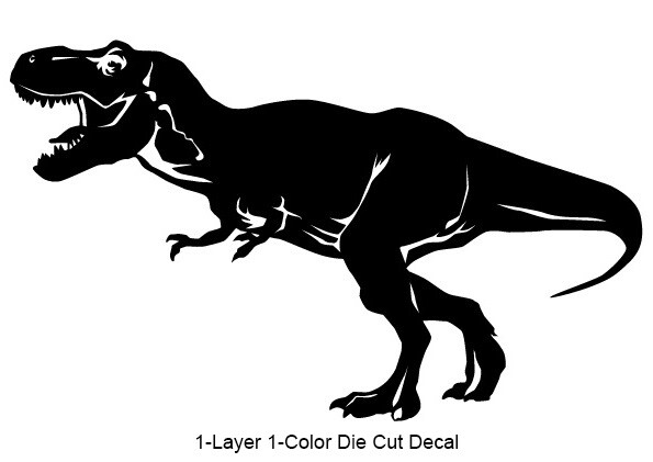 Dinosaur – Tyrannosaurus #2 Jurassic Period 4-21 in. Vinyl Outdoor Decal Sticker