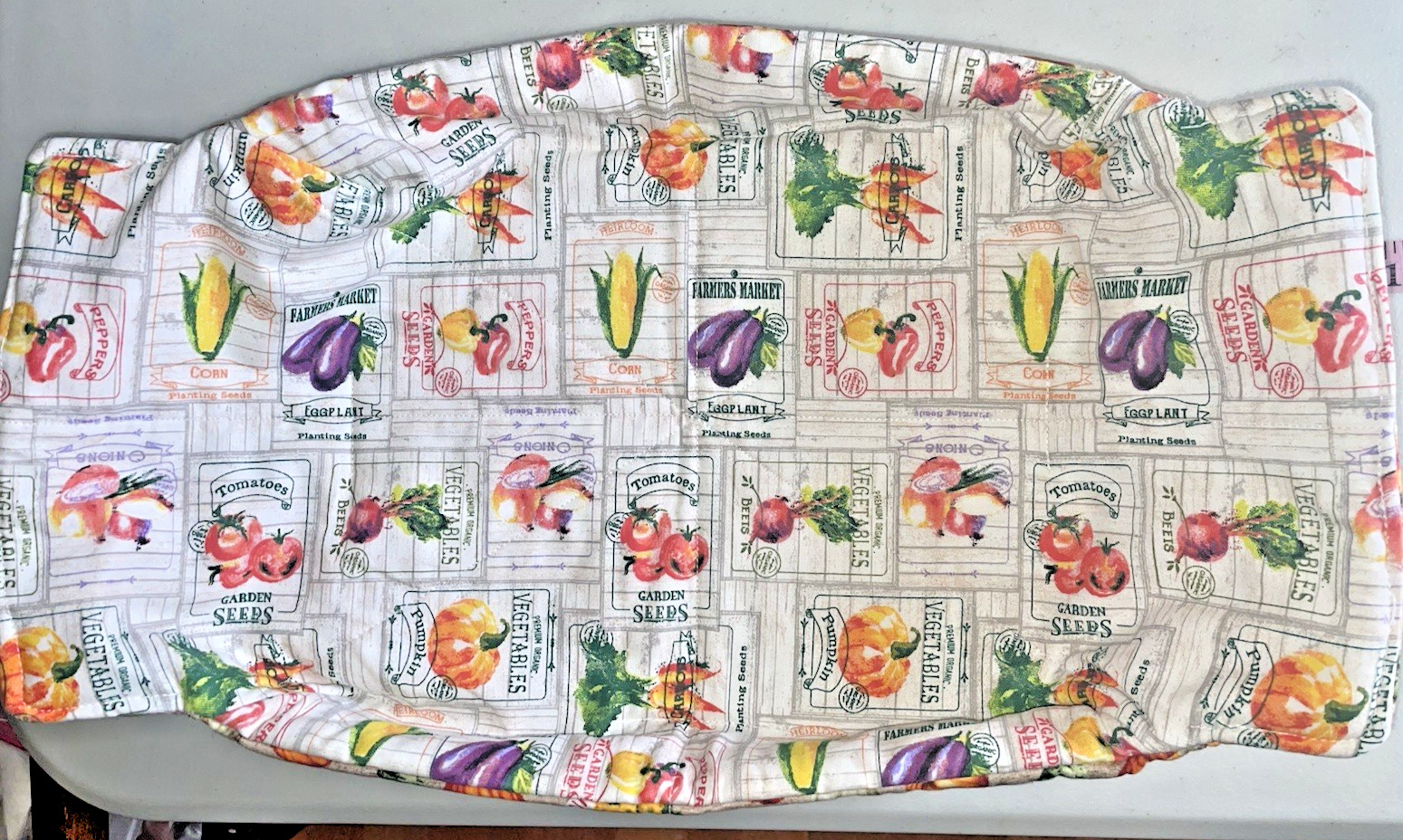 Large Thick Double Sided Deep Vegetable Basket Liner Fabric Garden 100% Cotton