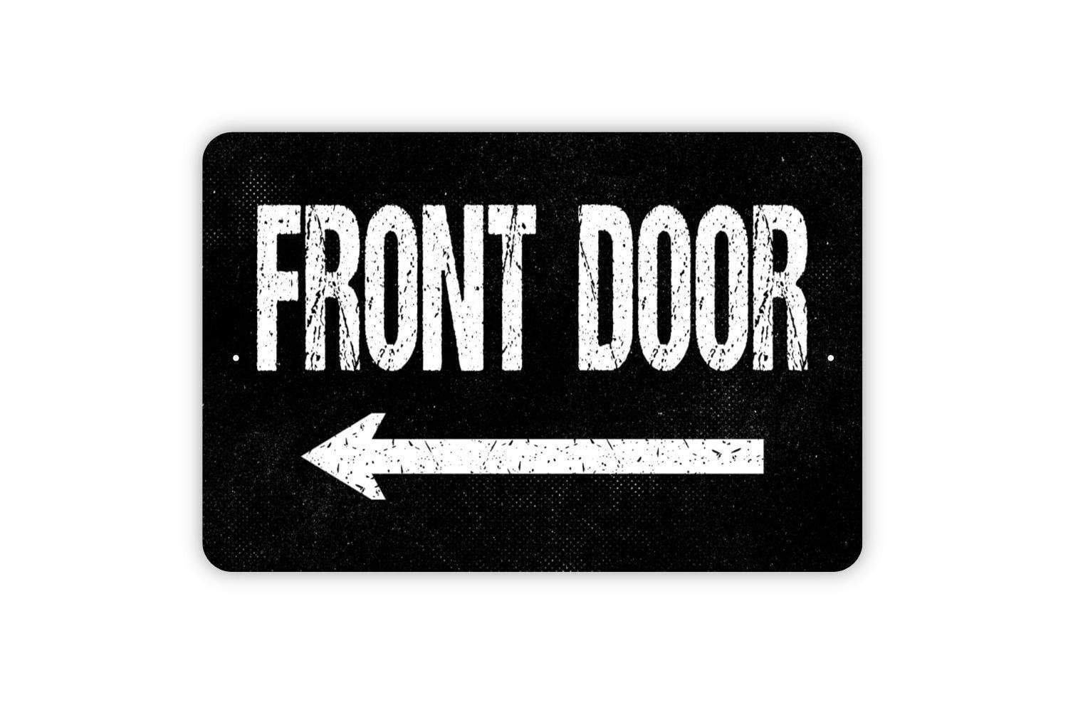 Front Door Arrow Sign Left Or Right | Entryway Directional Sign | Home
