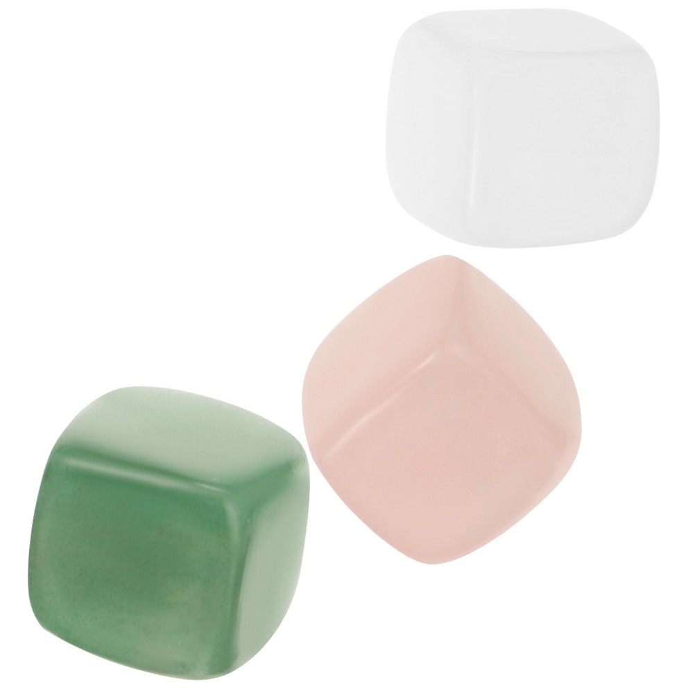 3Pcs Assorted Color Natural Crystal Stones for Yoga and Home Decoration