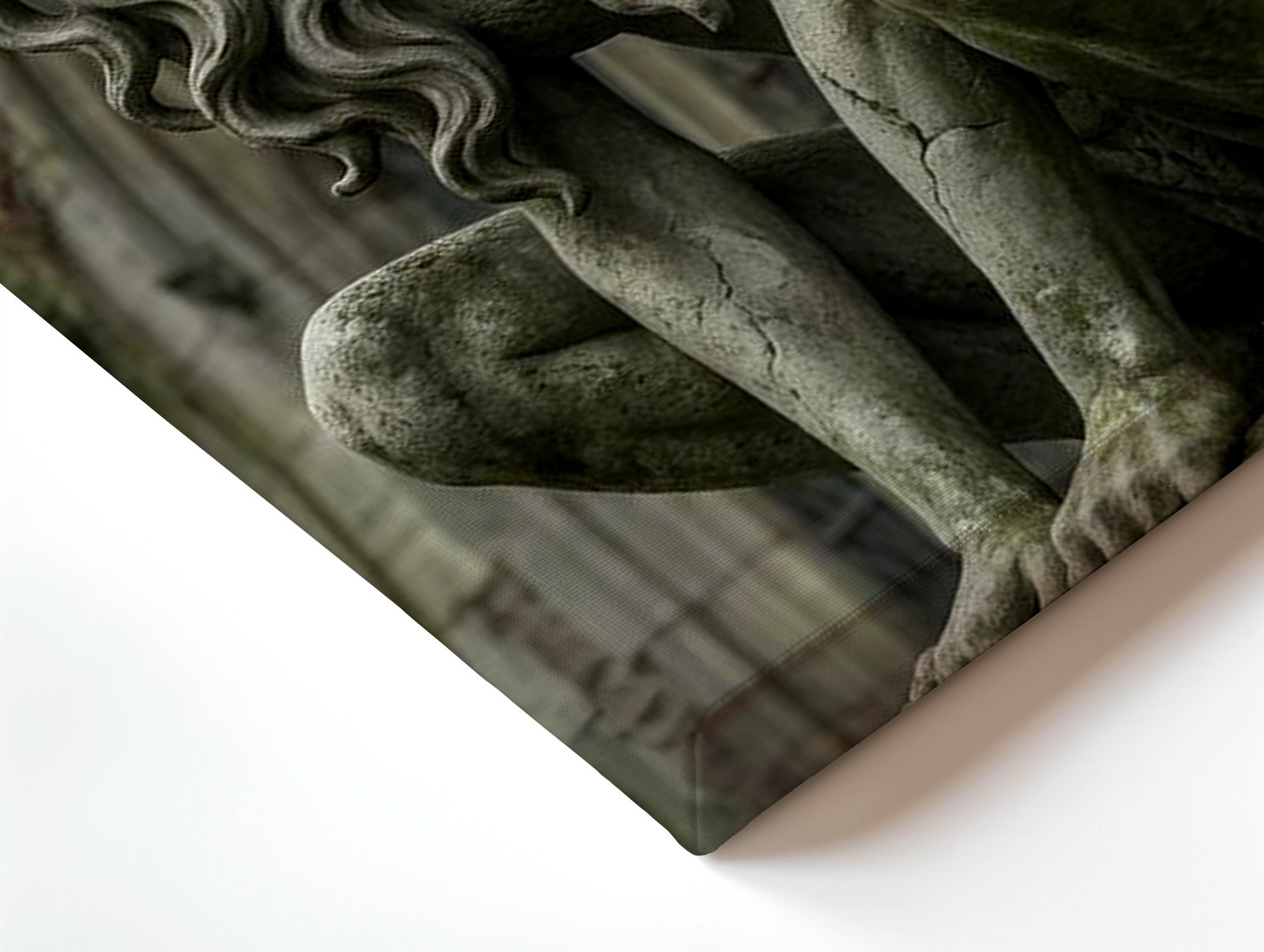 Wall Art Gothic Gargoyle Statue Print Winged Demon Woman Dark Fantasy Decor