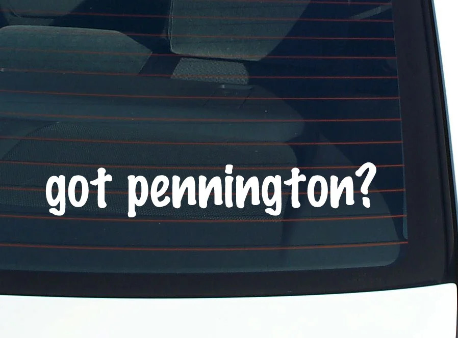 got pennington? FUNNY VINYL CAR DECAL STICKER FAMILY LAST NAME