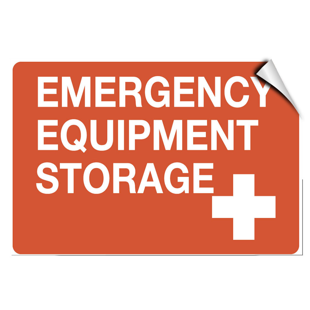 Emergency Equipment Storage Business Warehouse LABEL DECAL STICKER