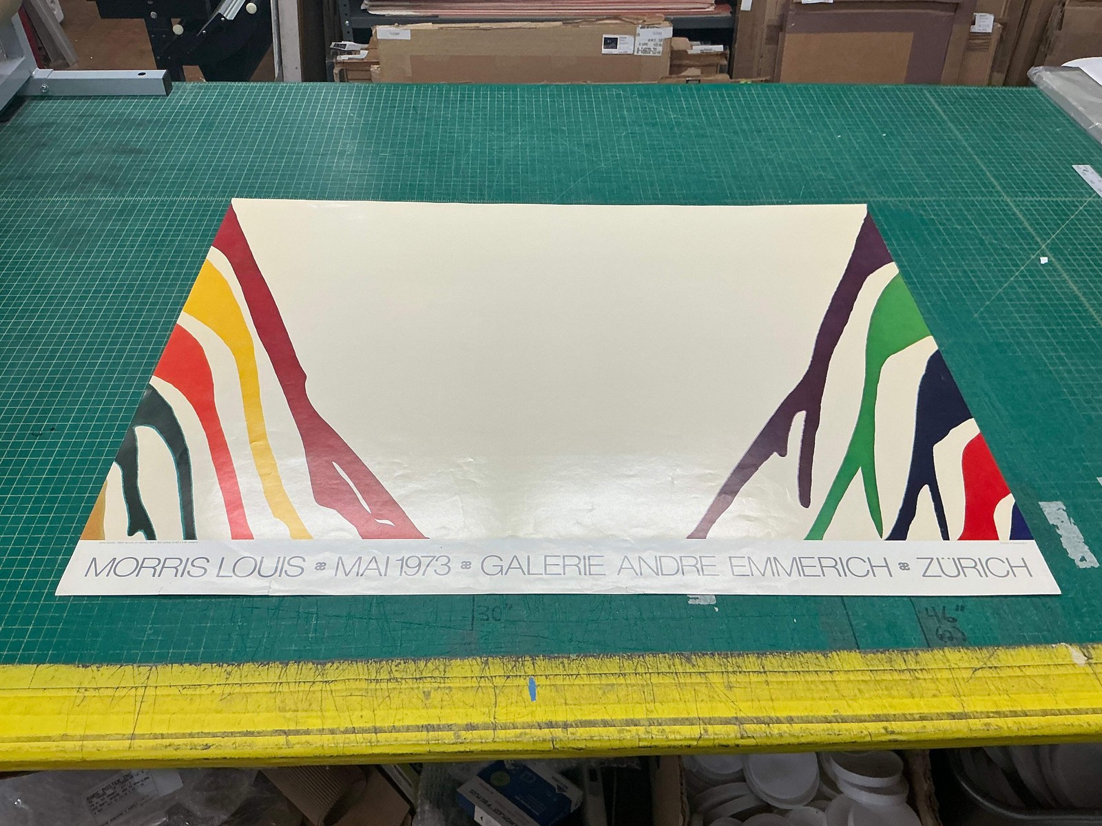 MORRIS LOUIS Delta Epsilon 26.75″ x 35.5″ Offset Lithograph 1973 Contemporary Mo