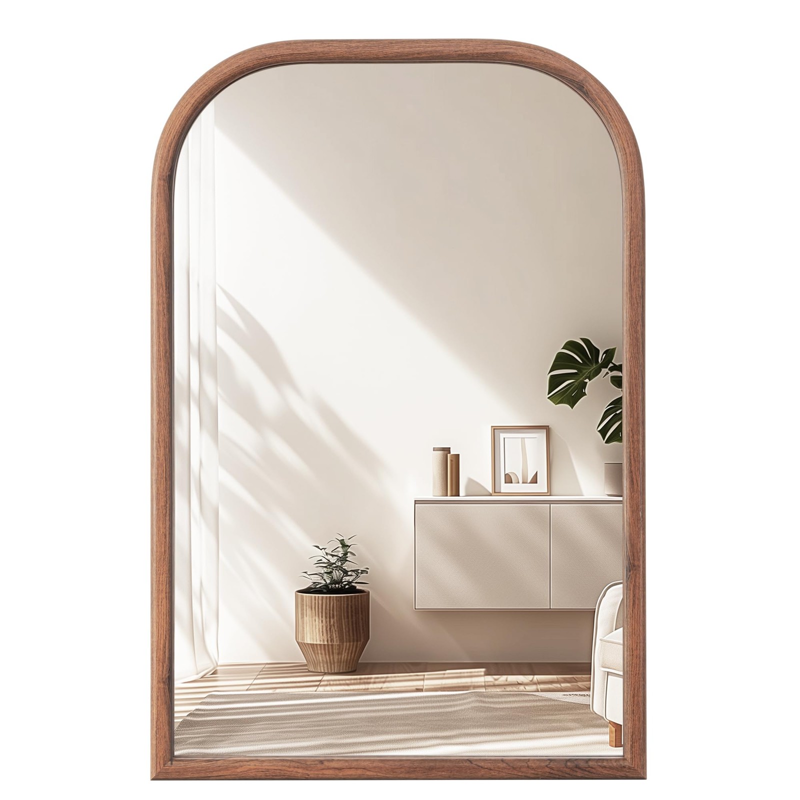 Acovy 20X30 Arch Wall Mirror Bathroom Mirror For Wall Mounted Tempered Glass
