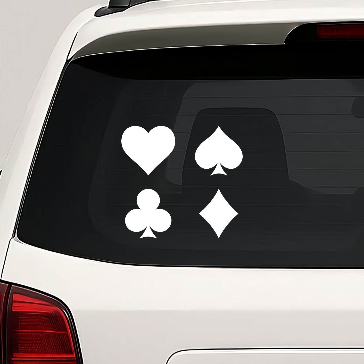 Playing Card Symbols Set Vinyl Die Cut Decal Sticker – Heart Spade Club Diamond