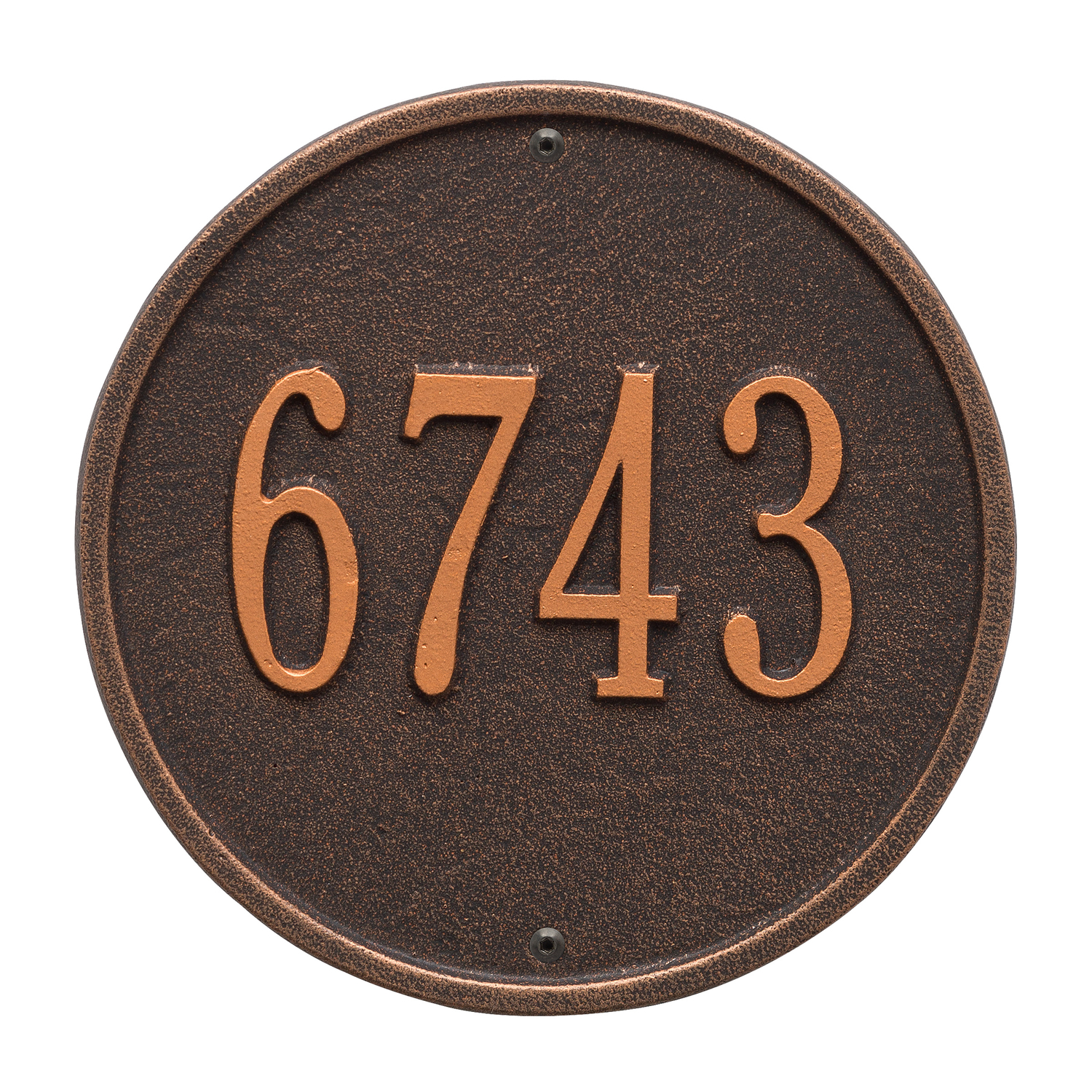 Round 9″ Diameter Personalized Address Plaque