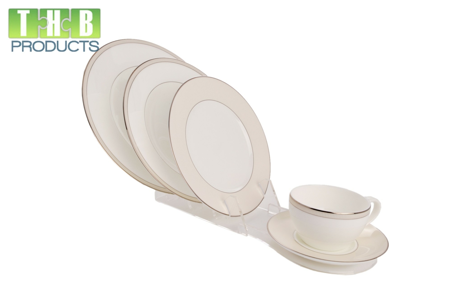 Dinnerware Display Stand Holder Easel for China 5 Piece Place Setting – #17711