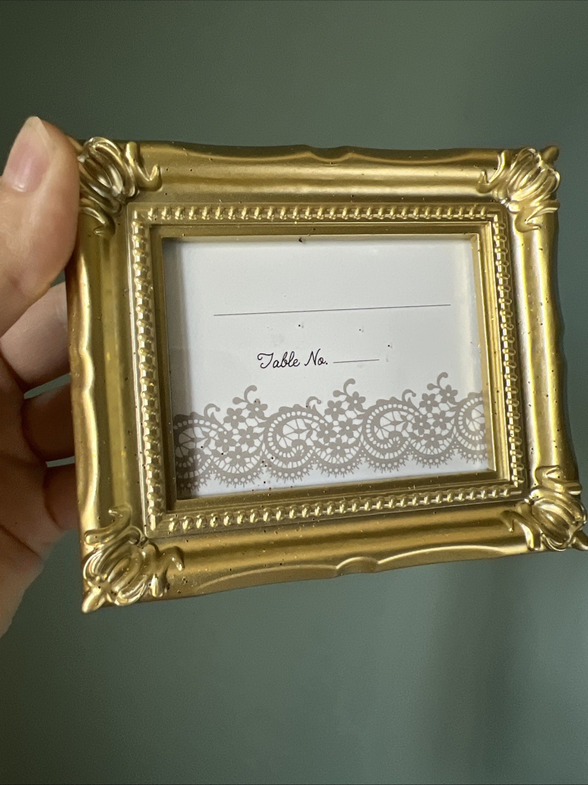 Small Miniature Frame Gold