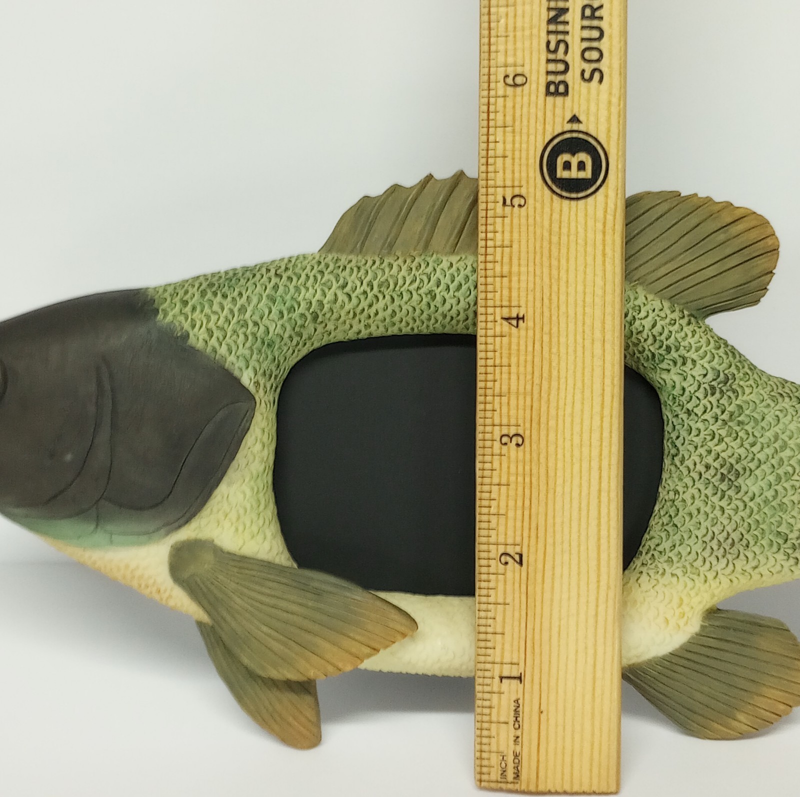 Fish Shaped Photo Frame Decorative Textured Resin Picture Frame 3.25×2.25″ Photo