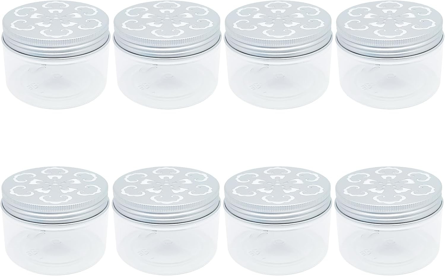 8 PCS 4oz/120ml Empty Scent Beads Storage Container with Hollow Lids Refillable