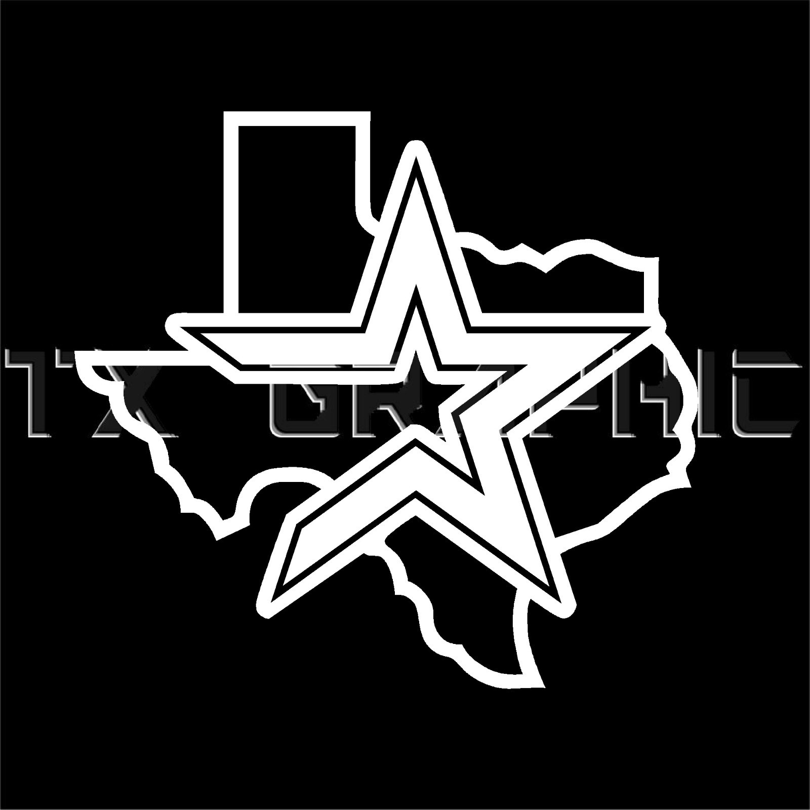 Houston Astros Decal Sticker Texas State Map Lone Star Car Truck