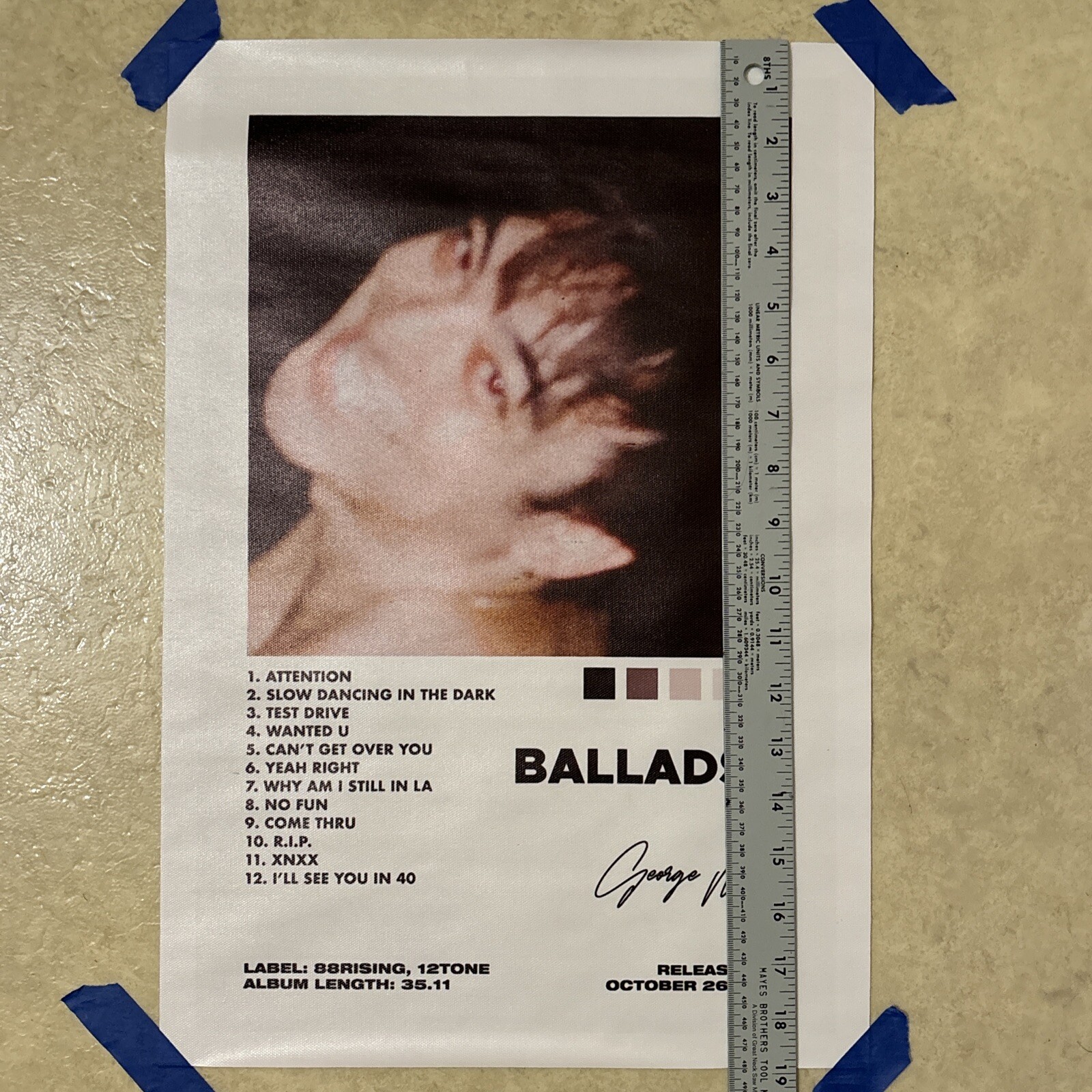 Joji – Ballads 1 – Singer – Songwriter ✅ Wall Art Canvas Poster ✅ 12×18 inch