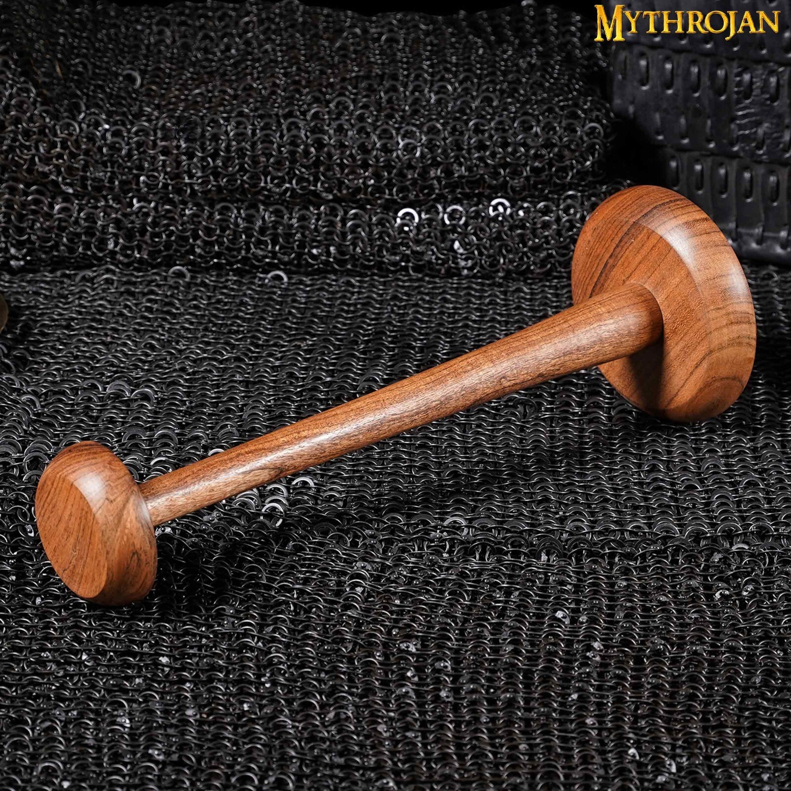 Wooden Helmet Stand for Medieval Head Armor Display Brown Wood Hat Stand Natural