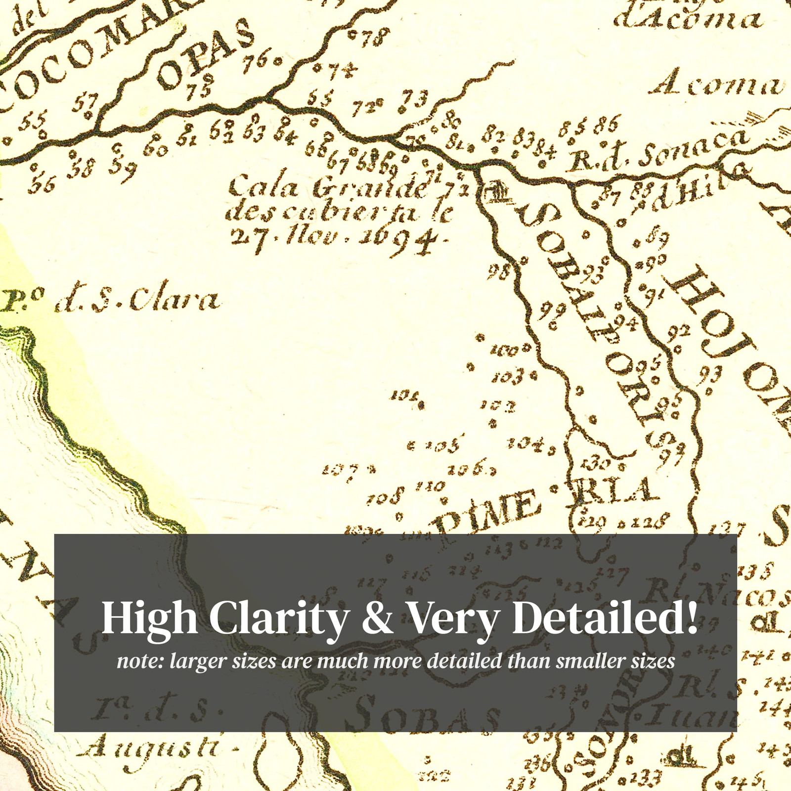 Old Map of California 1705 – Vintage California Art