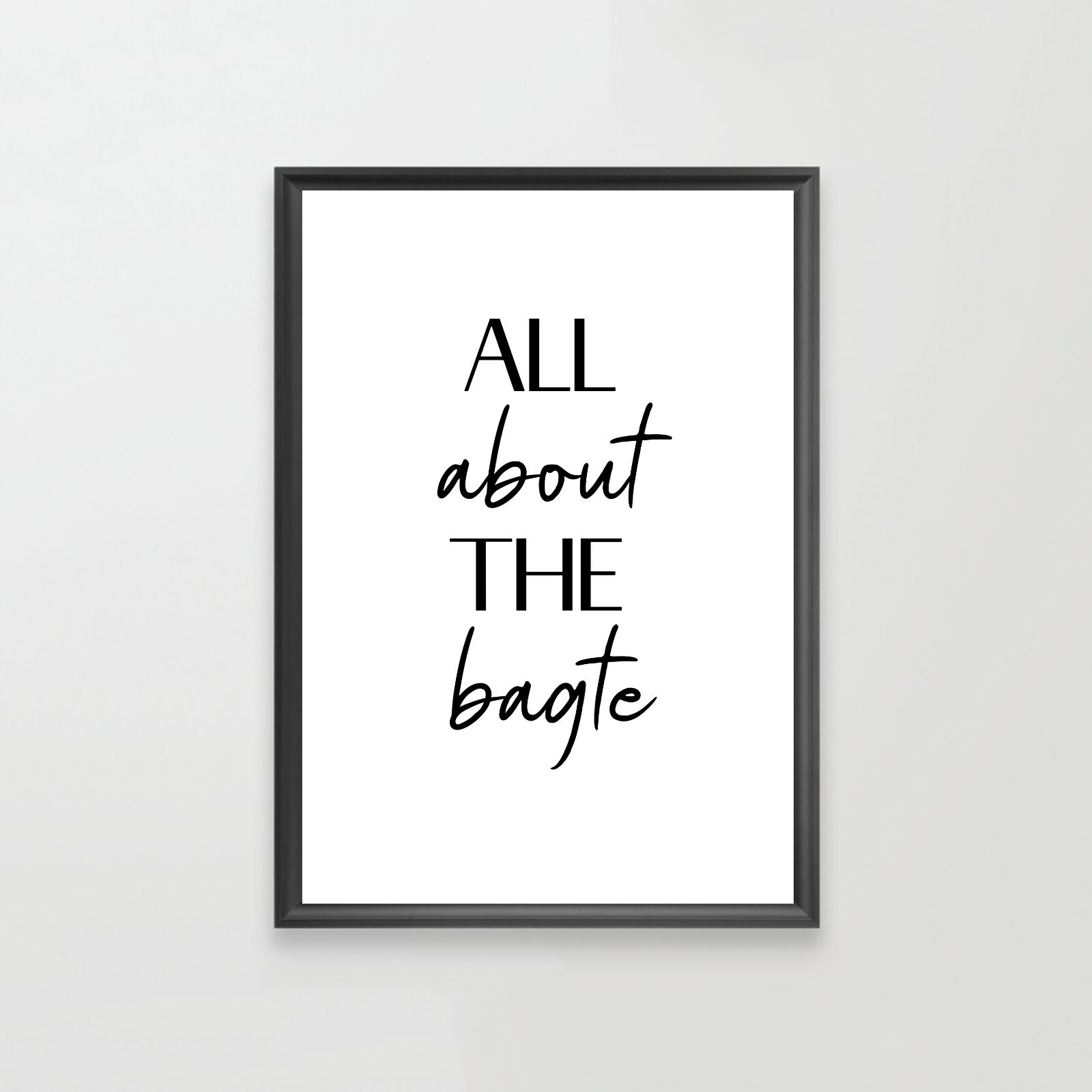 Kitchen Dining Room Wall Art Funny Text Prints Posters Fun Quotes Home Décor