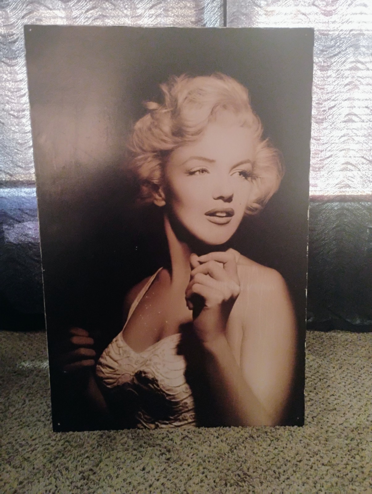 Marylin Monroe Portrait Poster Print Verical Photographic Art for Adults