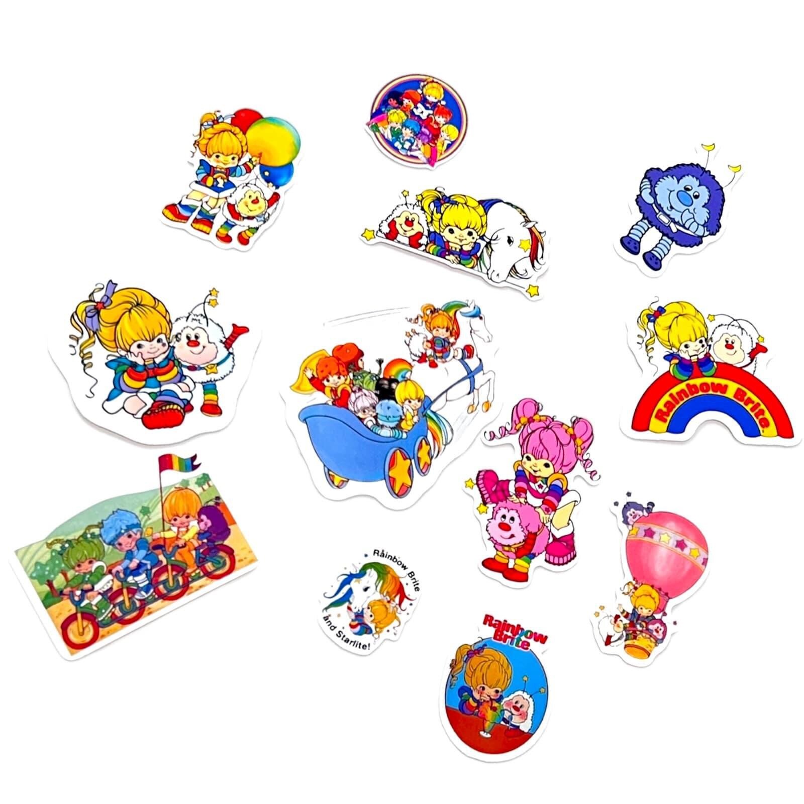 Rainbow Brite Stickers Water Resistant Vinyl Matte Retro 5 Pack Pride LGBTQ