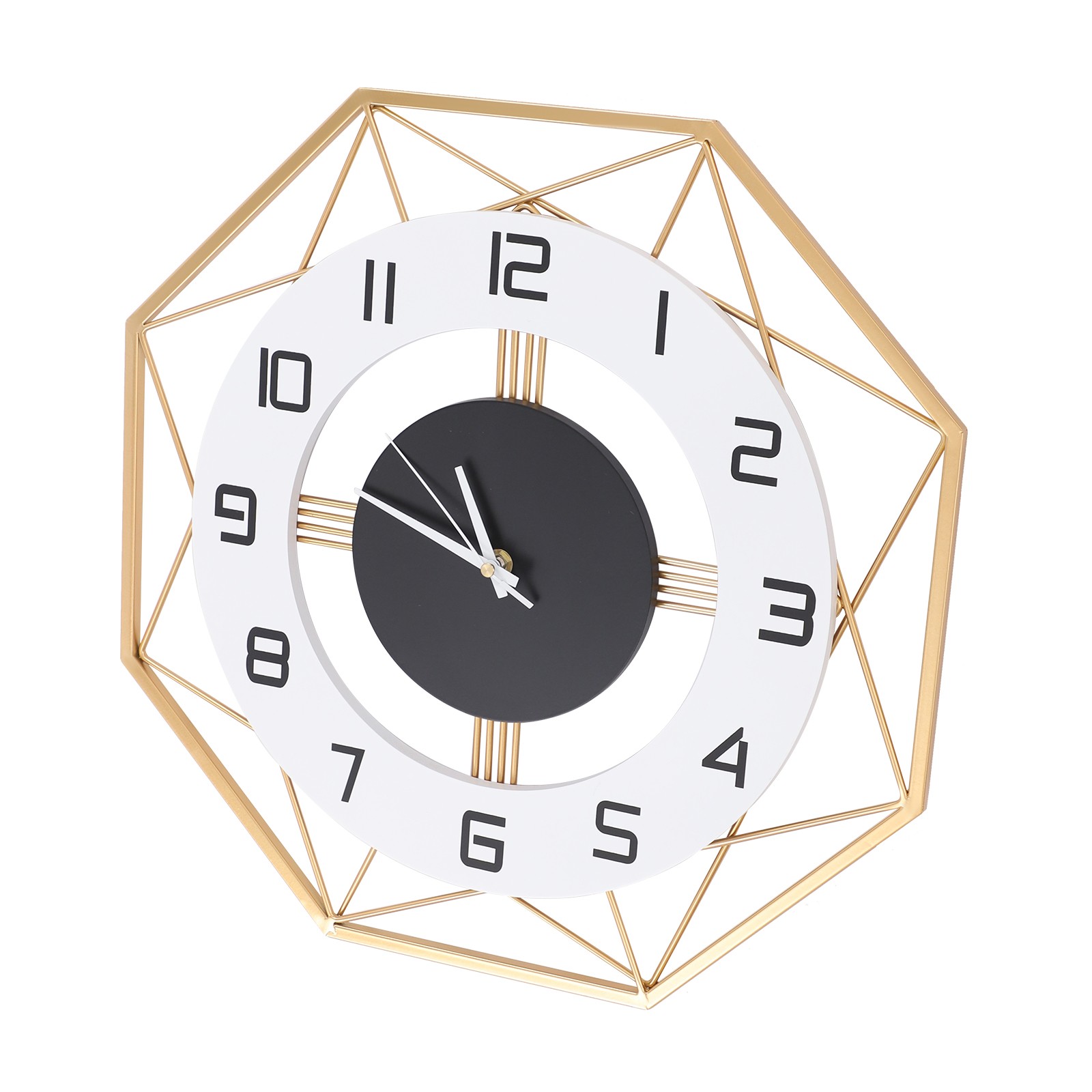 Modern Wall Clock – Silent Battery Powered Analog , Easy Mount